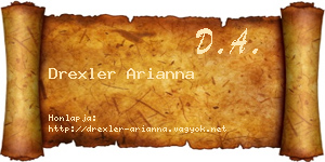 Drexler Arianna névjegykártya